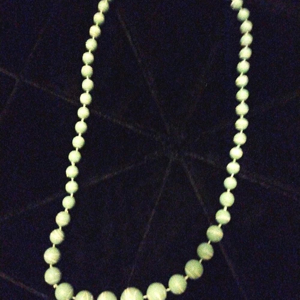Mint Green Beaded Necklace